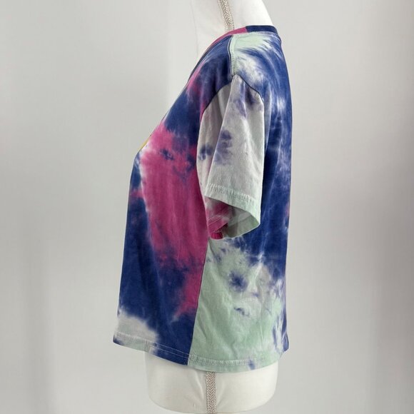 The Simpsons Juniors Lisa Skimmer T-Shirt Tie-Dye Graphic Multicolor Size M - Picture 2 of 10